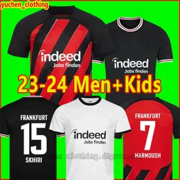 23/24 Eintracht Frankfurt Soccer Jerseys 2023 2024 Home Away Away Third M.Gotze Kostic Sow Kolo Muani Hingeregger Kamada Borre Shirt Rode Ache Man Football Uniform Kids