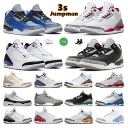 2024 Jumpman 3s Sapatos de Basquete Mens Treinadores Esportes Ao Ar Livre Sapatilhas 3 Dark Iris Pine Green Racer Azul Cool Cinza UNC Court Roxo Laser Laranja Cardeal Hall da Fama