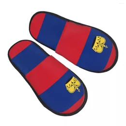 Slippers Men Women Plush Indoor Flag Of Liechtenstein Warm Soft Shoes Home Footwear Autumn Winter 2023