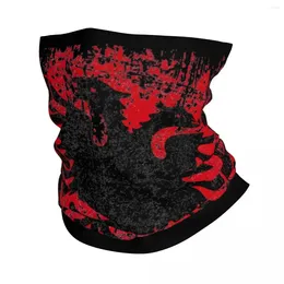 Halsdukar albanien flagga vintage orolig albansk bandana nacke täckt tryckt balaclavas magisk halsduk cykel vandring unisex vuxen sommar