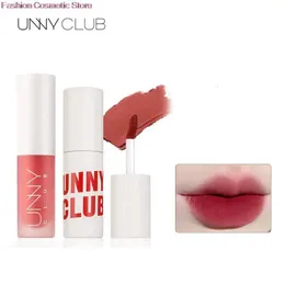 Lippenstift UNNY Club Velvet Matte Lip Gloss Lip Mud Balm Glaze Crystal Moisturizing Lipstick Mousse Solid Lipgloss Tint Long Lasting Makeup 231127