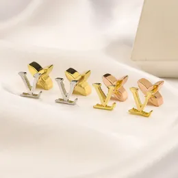 Золотые серьги-гвоздики с изображением клевера, 2023 Премиум, подарки в стиле любви, дизайнерские серьги для свадебной вечеринки для женщин, ювелирные изделия, оптовая продажа