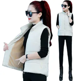 Blazers Woman Jacket Vest Down Cotton Vest Women's Autumn Winter Loose Sleeveless Jacket Padded Waistcoat Chaleco Mujer 3xl 13