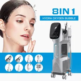 Hydra Dermabrasion Machine 9 في 1 H2O2 الأكسجين Glow Care Care Aqua Peel Microdermabrasion معدات الوجه الجمال