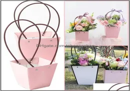 Gift Wrap Event Party Supplies Festive Home Garden Flower Basket Box Jewelry Packaging Portable Handy Bags Paper Boxes Bag Wrap 4887368