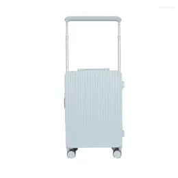 Suitcases Large Cup Holder Wide Pull Rod Case TSA Customs Lock Suitcase Business Travel Boarding Trolley
