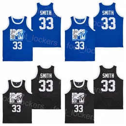 Filme MTV Music Television Jersey Basketball 33 Will Smith Film First Annual Rock N Jock Bball Retro Sport Pullover Brindable Vintage Hiphop College Camisa