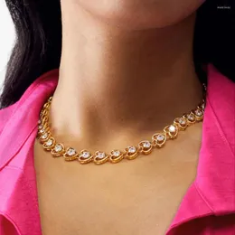 Catene Stonefans Vintage Crystal Heart Chain Neckalce Jewelry for Women Accessori per matrimoni AMA ROGLAZZA CHULLA PER CAPERCHI