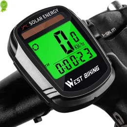 2022 Newest Bike Computer with Solar Energy Bicycle Speedometer and Odometer Wireless Waterproof Cycling Computer LCD Backlight