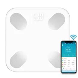 Bilancia per uso domestico Bilancia per grasso corporeo intelligente LCD digitale senza fili Bluetooth Monitor del peso Analizzatore di salute Fitness Strumenti per perdere peso Bilancia