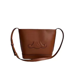 New Fashion luxurys designer bag leather handbag triomphe bucket bag casual women's Shoulder Cross body bags