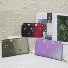 Mode kvinnor väska wclutch plånbok pu läder plånbok singel blixtlås plånböcker dam damer långa klassiska handväska kort #204258h