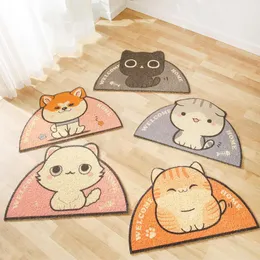 Mats Pet Cat Litter Mat PVC Besleme İçme Kasesi Placemat Pedler Slip su geçirmez çöp tuzağı paspaslar kedi yatak kedi aksesuarları