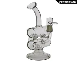 SAML 20 cm Tall Oil Rig Hookahs Recycler Bong Glass Smoking Water Pipe Joint Size 144mm PG50403254162