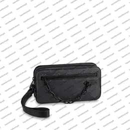 M68321 M55703 Pochette Volga Men Men Clutch Chain Bag Designer Oryginalne skórzane skórzane płótno Wyciągnięte torebkę Pasek P286Z