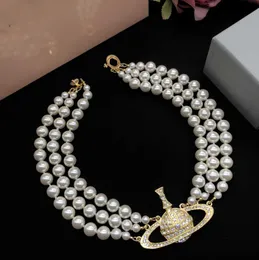 Pendant Necklaces Pendant Necklaces Designer Tiffanlii Letter Vivian Chokers Luxury Women Fashion Jewelry Metal Pearl Necklace Cjeweler Westwood Breathab