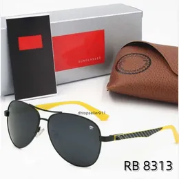 2024 Mens Rao Baa Classic Brand womens Sunglasses bans Luxury Designer Eyewear Bands Metal Frame Designers ray Sun Glasses Woman with box high quality ML RB 8313