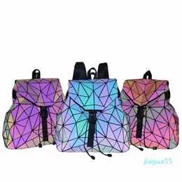 Рюкзак 2023 лазерный шнурок спортивный цвет изменяет светящийся нерегулярные геометрические складные голографические рюкзаки