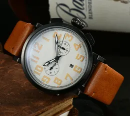 최고 럭셔리 브랜드 남성의 비즈니스 레저 시계 디자이너 시계 기계 손목 시계 갈색 가죽 시계 블랙 시계 손목 시계 투명 백