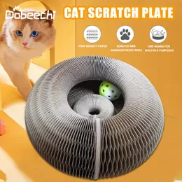 Toys Cat Scratch Board Magic Organce Toy Grinting Claw Pet Racing рама круглый кошачий царапина Lounge Lounge Bed Смешные интерактивные игрушки