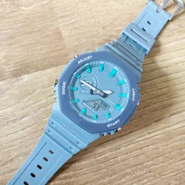 Full-featured Wrist Watches LED Dual Display Men Women Girl Casual Sports Electronic Analog Digital Ladies Waterproof Clock Gm GA 002