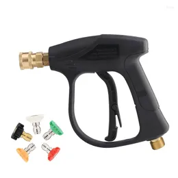 Bilbricka M22x14mm tryckpistol G1/4 tum snabbanslutning Snöskum Lance Tip Tvätt Wand Spray Munstycken Cannon Cleaning Tool