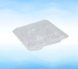 Envoltório de presente 100 pcs 4 grades caixas de pacote descartáveis transparentes embalagem de ovo bandejas de torta para casa restaurante3439053