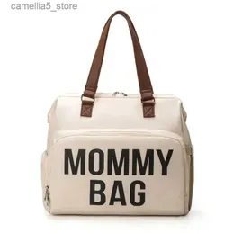 Diaper Bags Mommy Bag High-capacity Handheld One Shoulder Oblique Cross Bag Outgoing Convenient Multi Functional Fashion Mother and Baby Bag Q231127