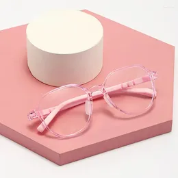 Sonnenbrillenrahmen Anti Blaues Licht Kinder Quadratische Gläser Kinder Junge Mädchen Blockieren Reflektierende Myopie Rezept Brillen Weichen Rahmen