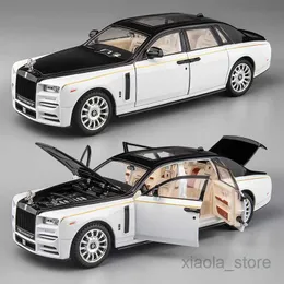 Diecast Model Cars 1 22 Rolls Royce Phantom Alloy Car Model Diecast Toy Vehicles Metal Car Model Collection Simulation Sound Light Childrens Gift