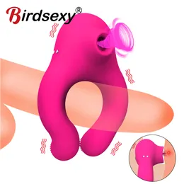 Cockrings Cock Ring Vibrator 7 Speeds Penis ring Massager Vibrator Penis Clitoral Stimulation Adult Sex Toys for Man Clitoris Stimulator 230426