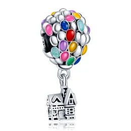 925 Silber Hot Air Balloon Series Charms Beads Fit Pandora Original Hochwertiges Anhänger Armband Love Heart DIY Schmuckdesigner Herstellung mit Box