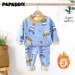 Pyjamas 16YKids Jungen Nachtwäsche Baby Mädchen Winter Baumwolle Sets Kinder Homewear Pyjamas für Kinder Kleinkind Kleidung 231127