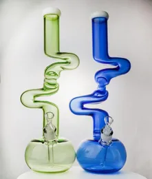 Big Hookahs Vidro Bong Dab Oil Rigs Beaker Bongs Único Dab Rig com Tubos de Água Downstem Difundidos 188 Feminino Joint LXMD201036854689