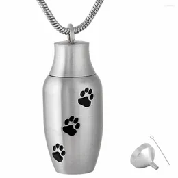 Pendant Necklaces MJD9787 Three Urn Keepsakes Stainless Steel Cremation Jewelry Large Capacity Ashes Necklace