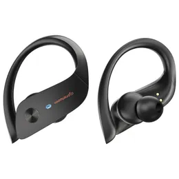 HappyAudio S3 Earhookヘッドフォン、Sport Bluetooth 5.3イヤホン、耳のワイヤレスイヤホン、クリアコール、ディープベース、56時間、ワイヤレス充電ボックス、IPX6、iOS、Android、PC