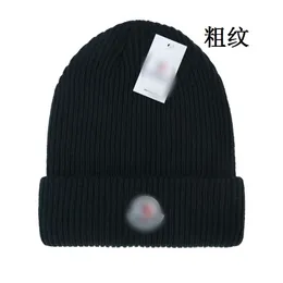 NEW Designer Winter cap Knitted Woolen Hat Men Women Chunky Knit Thick Warm faux fur pom Hats Female Bonnet k-19