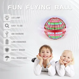 Juegos de novedad Flying Orb Ball Toys Hover Toy 2022 Magic Controller Mini Drone Boomerang Spinner 360 giro giratorio UFO para niños GIF Amdeu