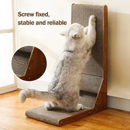 Scratchers Cat Scratcher Board Odnotowany skrobak kota Zarysowanie dla kotów szlifowanie pazurów pazurowych zabawek meble dla zwierząt domowych