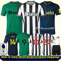 TONALI 23/24 NUFC Soccer Jerseys Top Men Kids Kit Football Shirt 2023 2024 Tonalibruno G. Wilson Saint Maximin Isak Uniteds Home Away Tredje set S-4XL Fan Uniforms