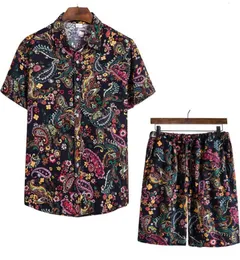 Men s Tracksuits Paisley Sets Short Sleeve Summer Casual Aloha Shirt Suit Print Hawaiian Beach Shorts Set Oversize Streetwear 13 C2947978