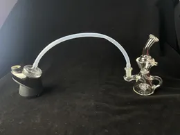 Andra rökningstillbehör Glass Hookah Equipment Peak Carta Transparent tillbehörspisk 14 mm Frosted Joint grossist- och detaljhandel ZZ