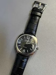 Watch Designer Mens Paneraiis Radiomir 8 Days Stainless Steel Black Dial Hand Wind Pam00610 Luxury Full Stainless steel Waterproof Wristwatches H