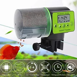 Alimentatore 2 in 1 manuale e intelligente di pesce automatico alimentatore per alimentazione acquario alimentazione digitale serbatoi elettrici alimentari per alimentazione pesce utensile alimentazione