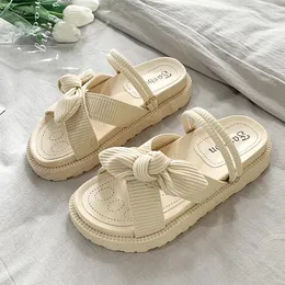 Sandali Estate Donna Punta Rotonda Romana Suola Spessa in Gomma Antiscivolo Open Beach Verde Casual Pantofole da Donna Zapatos Mujer