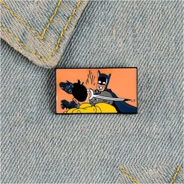 Cartoon Accessories European And American Trend Characters Justice Animation Funny Personality Alloy Brooch Pins Clothing Denim Drop D Dhpw9