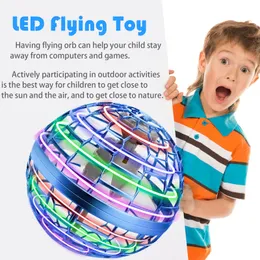 Novelty Games Flying Orb Ball Toys Hover Balls 2022 New Upgraded Rechargeable Boomerang Drone Rgb Lights Spinner 360°Rotating Spinning Amdna