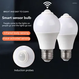 Night Lights E27 PIR Motion Sensor Lamp 5W 9W 15W LED Bedroom Bathroom Bulb With Detector Light