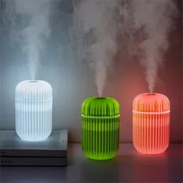 Umidificadores Fontshing180ml Mini umidificador de ar de ar AROMA AROMA USB Difusor de óleo LED Mist Maker Opcional Romantic Purifier 230427