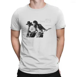 Homens camisetas Bruce The E Street Band Springsteen Est Tshirt para homens para correr em torno do pescoço camisa básica roupas distintivas streetwear